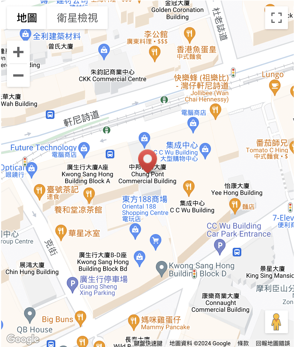 Google Map for Wan Chai Clinic